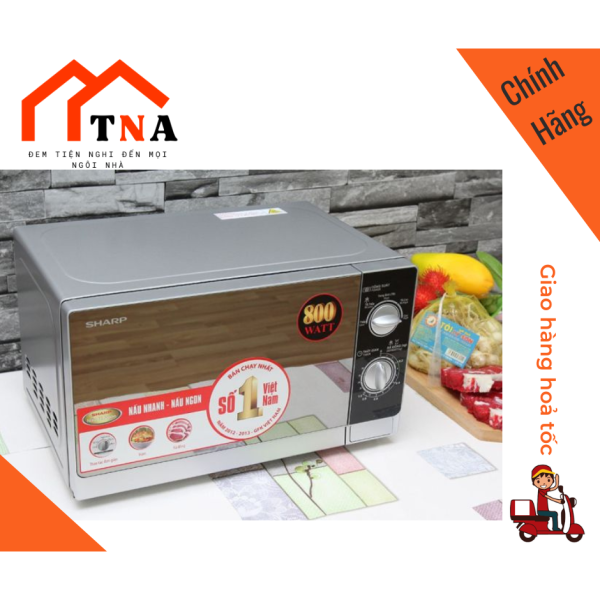 ( Chính hãng )  Lò vi sóng Sharp 20L cơ không nướng R-205VN(S) / R-2030E-CH / R-211TV-SL/BK - Bảo hành 12 tháng