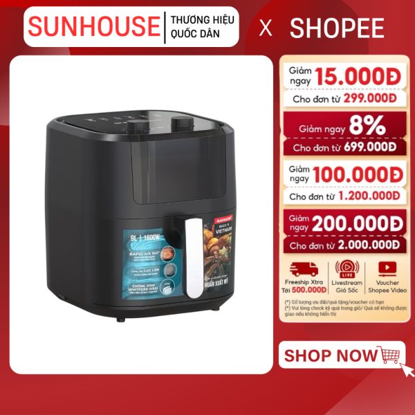 Nồi chiên không dầu Sunhouse SHD4037 9 L 1800 W