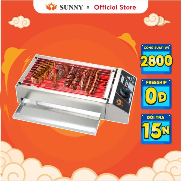 Bếp nướng điện không khói Sunny SN-280 2800 W inox